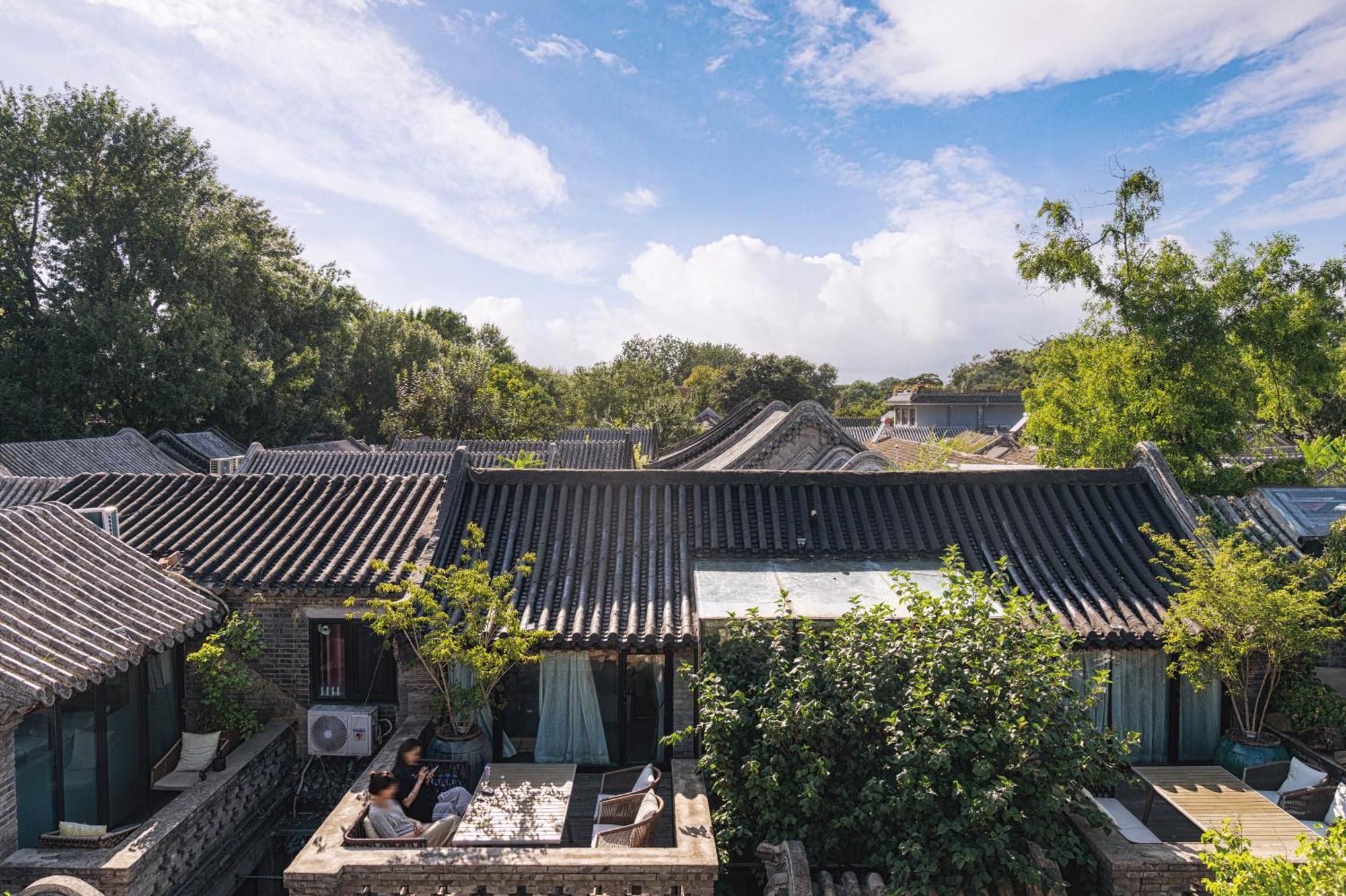 Beijing Le Zai Nan Luo Gu Xiang Wang Fu Jing Forbidden City Courtyard Hotel&Free Laundry Service&Free Coffee And Dumpling Experience Service Exterior foto
